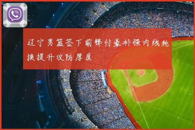 辽宁男篮签下前锋付豪补强内线轮换提升攻防厚度